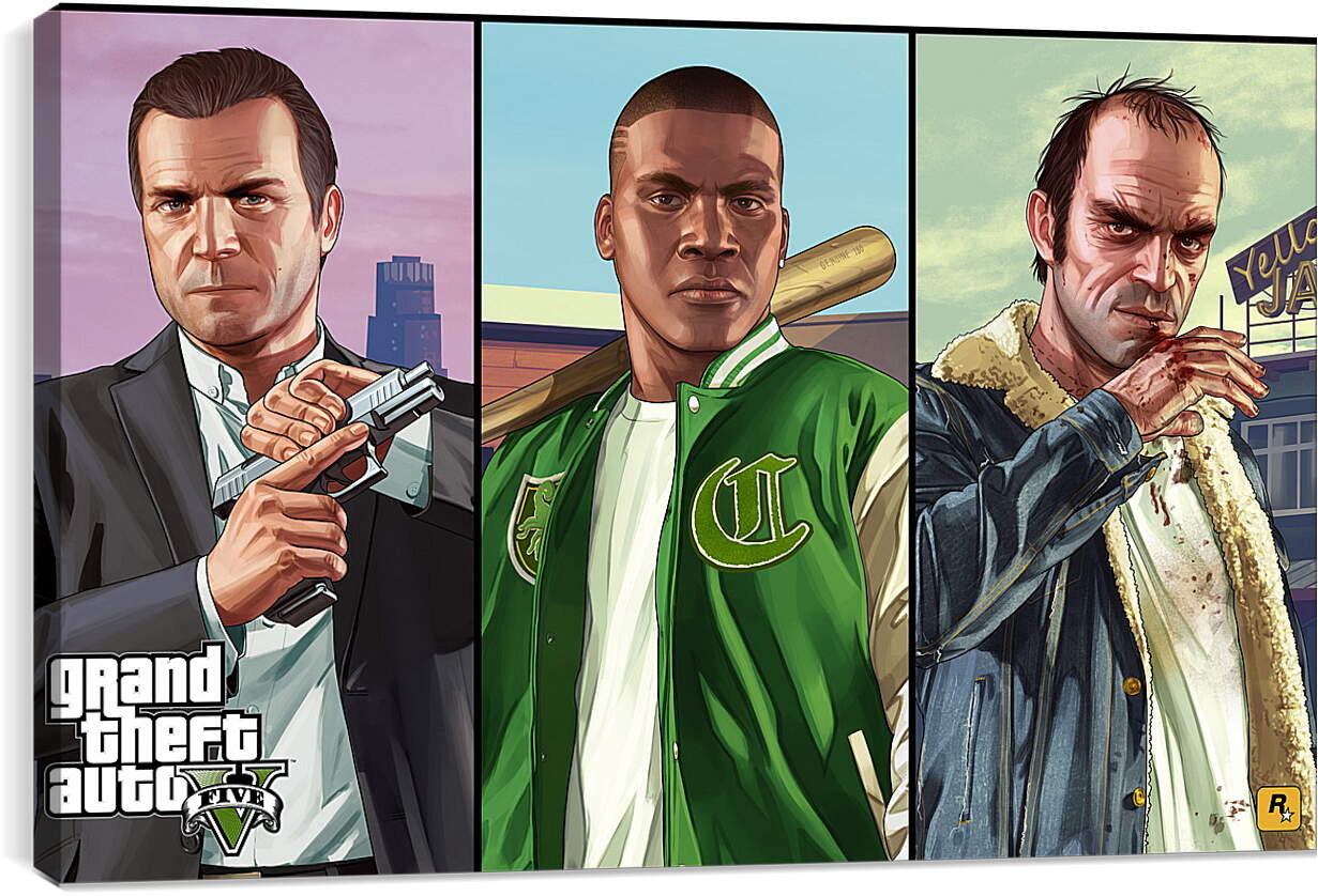 Постер и плакат - Grand Theft Auto V

