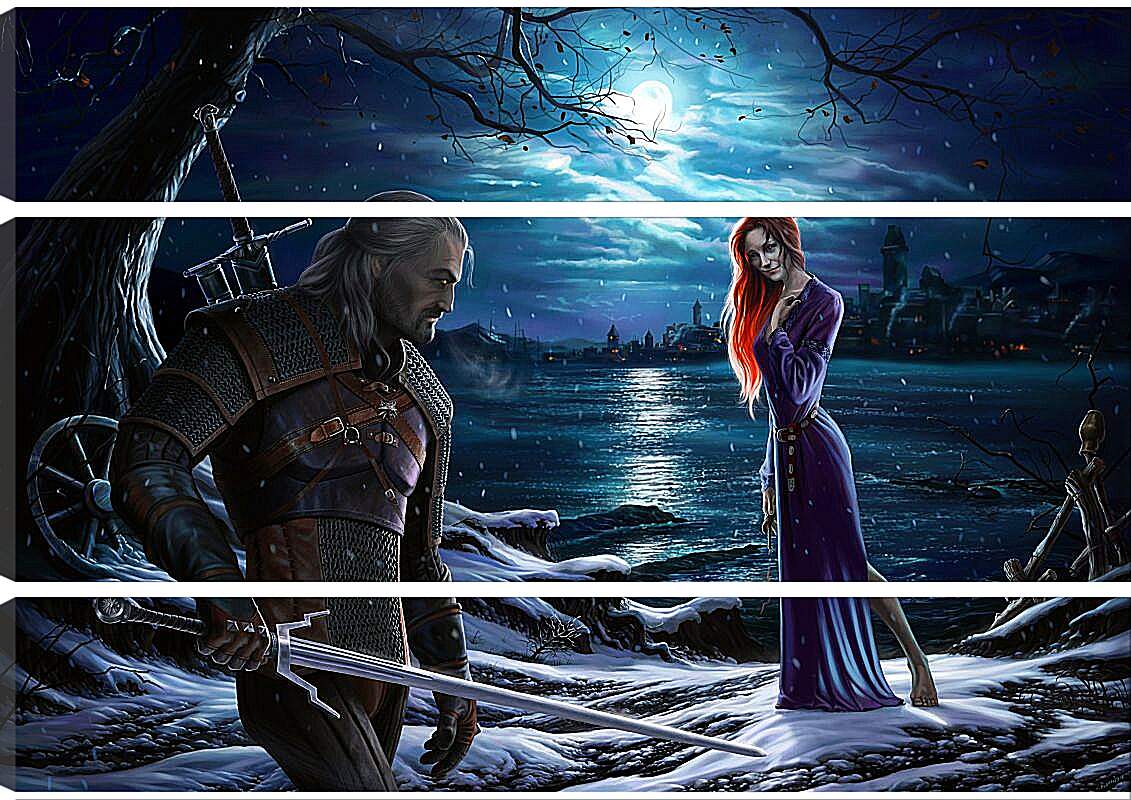 Модульная картина - The Witcher (Ведьмак), Геральт и Трисс