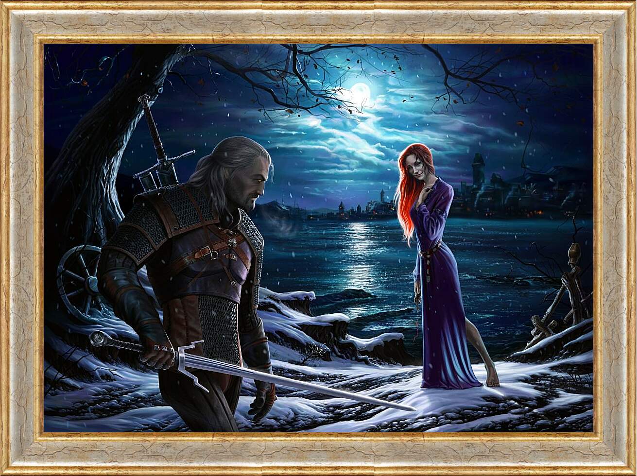 Картина в раме - The Witcher (Ведьмак), Геральт и Трисс