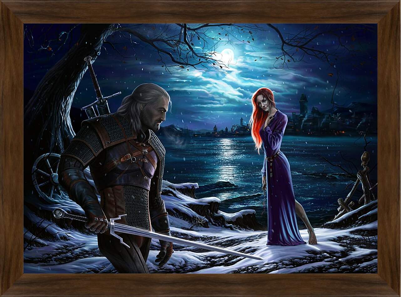 Картина в раме - The Witcher (Ведьмак), Геральт и Трисс