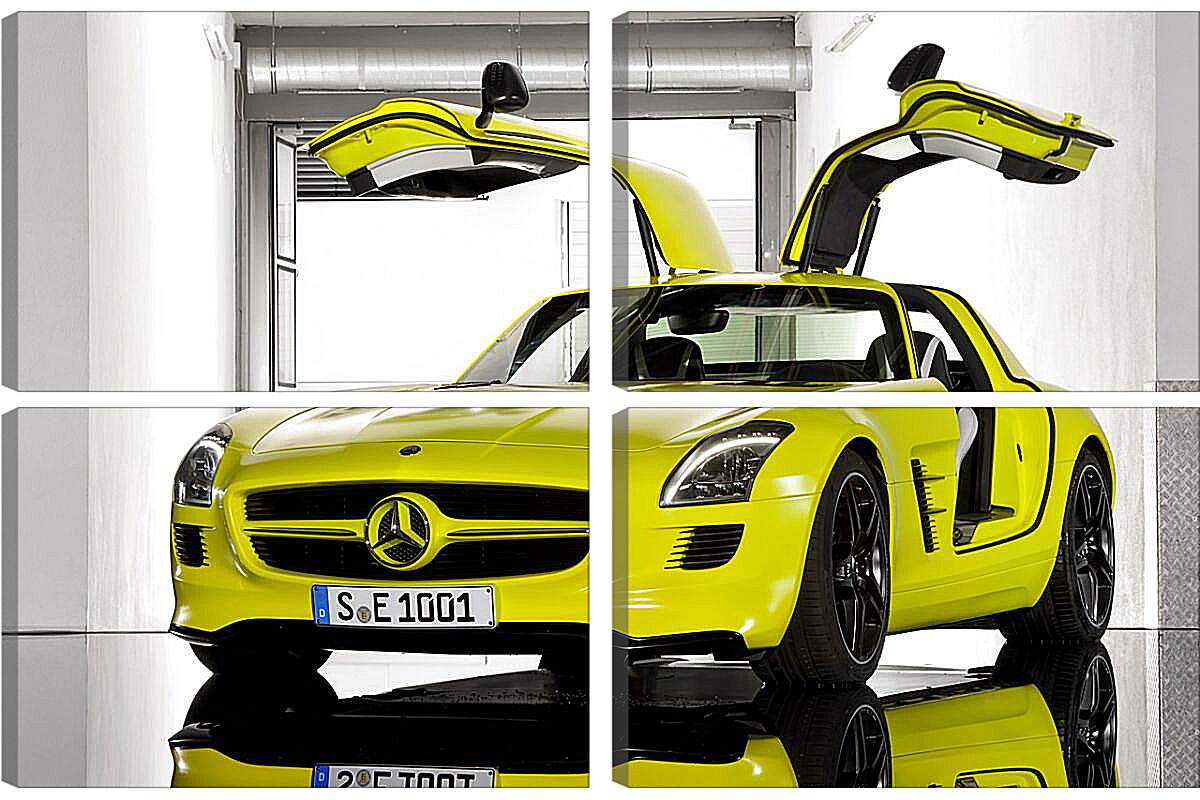 Модульная картина - Mercedes SLS AMG