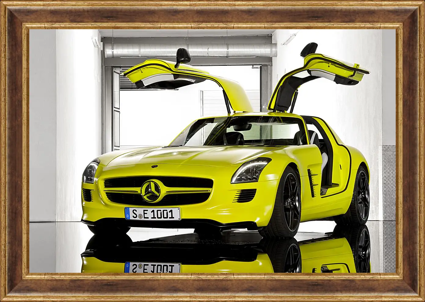 Картина в раме - Mercedes SLS AMG