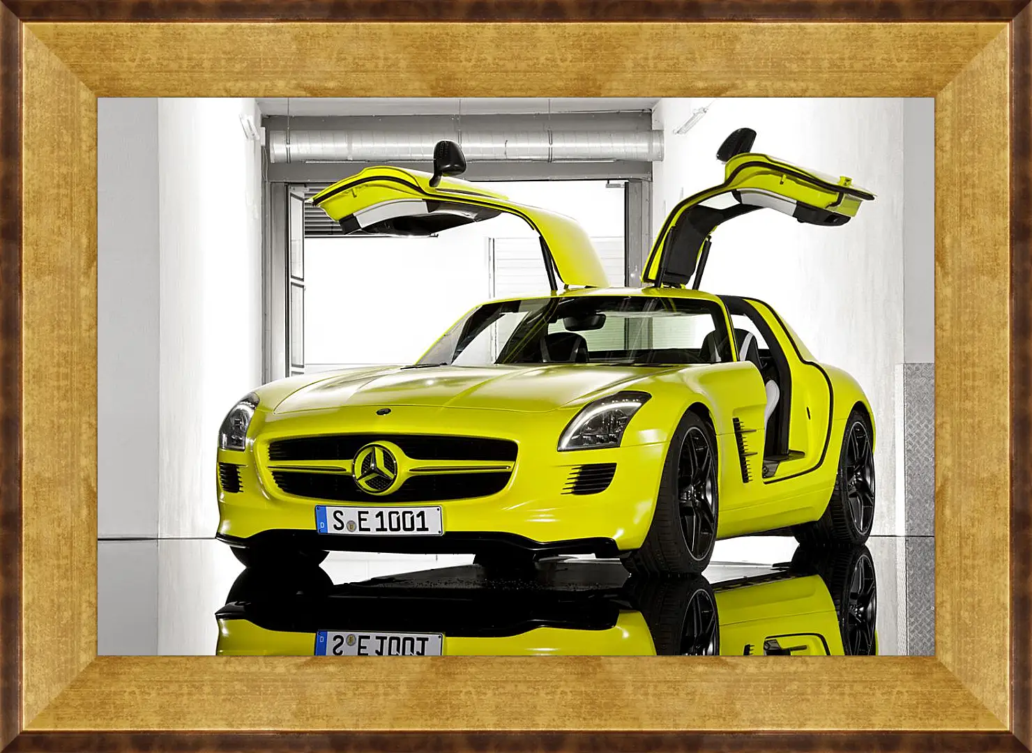 Картина в раме - Mercedes SLS AMG