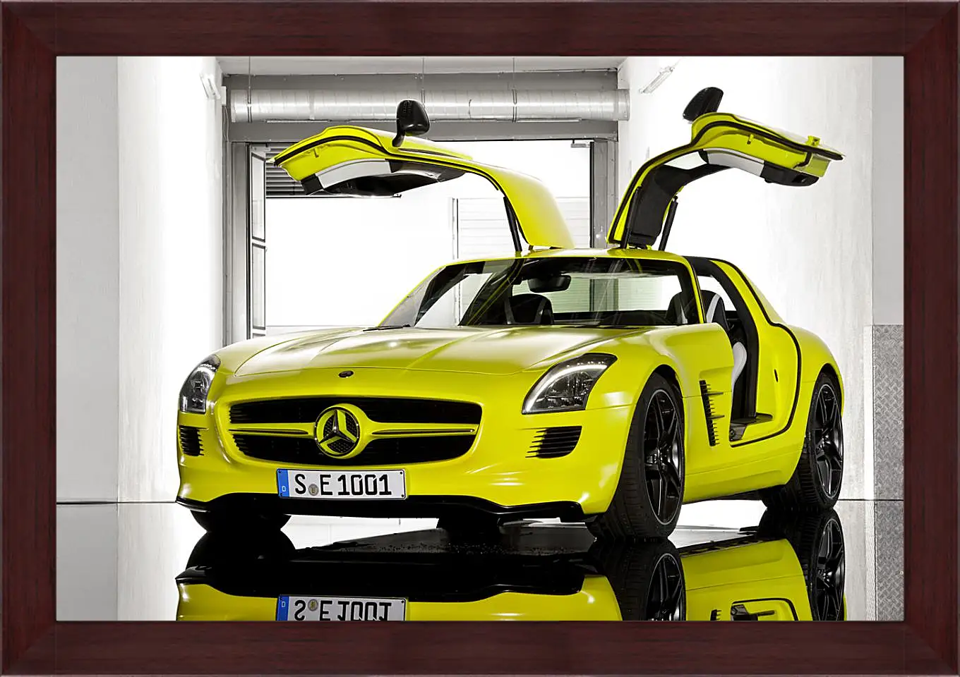 Картина в раме - Mercedes SLS AMG