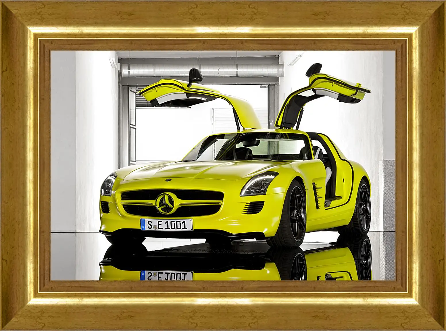 Картина в раме - Mercedes SLS AMG