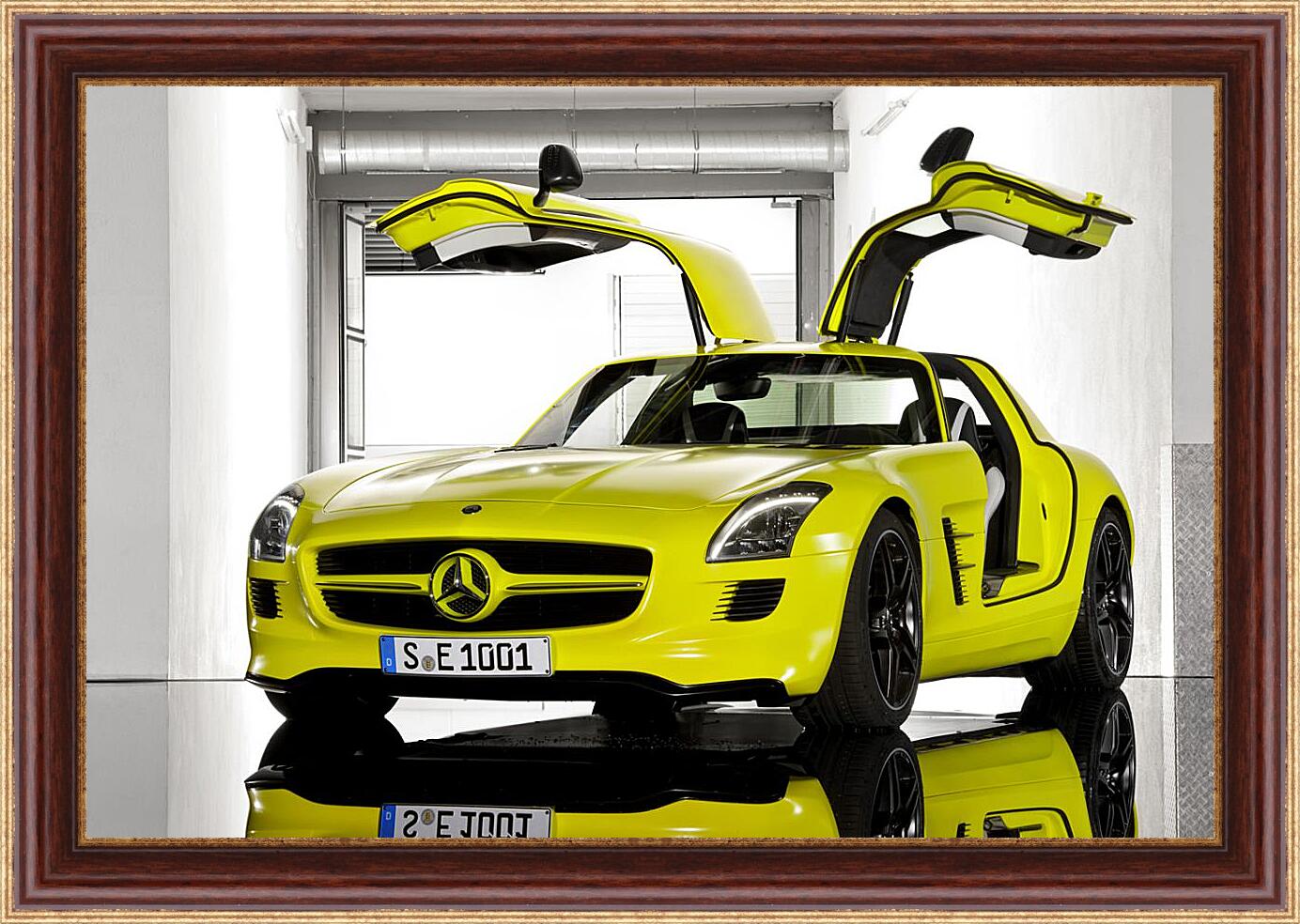 Картина в раме - Mercedes SLS AMG