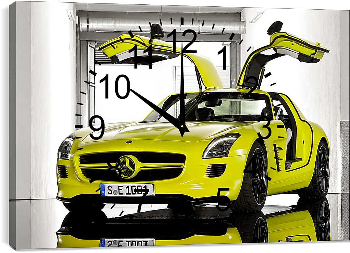 Часы картина - Mercedes SLS AMG