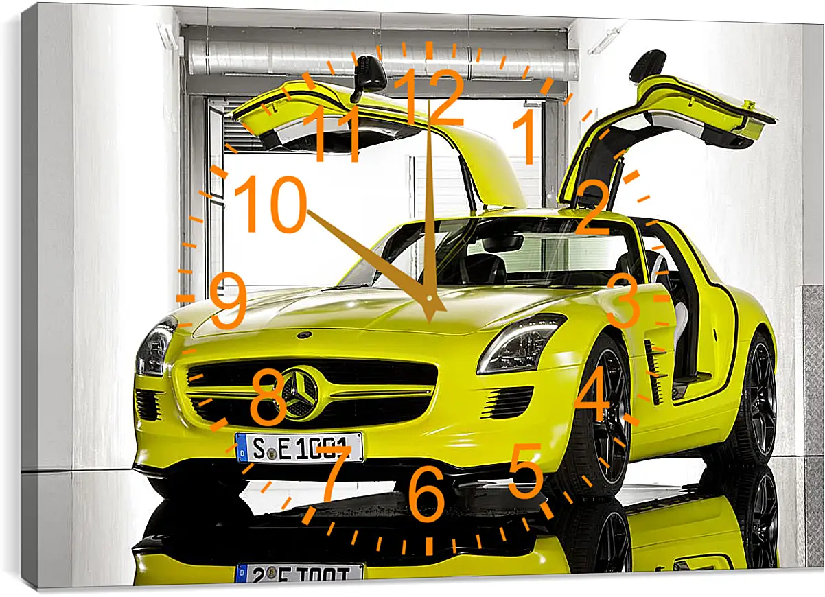 Часы картина - Mercedes SLS AMG