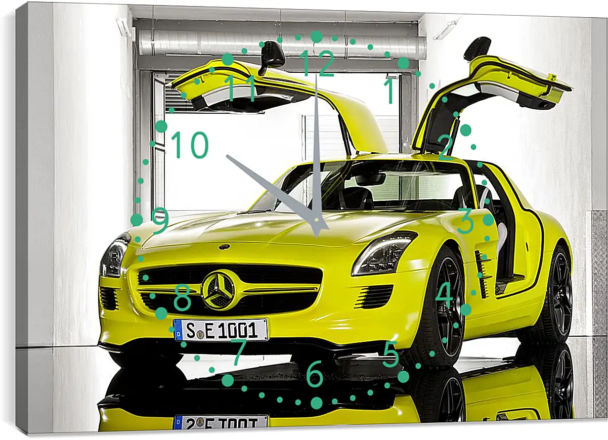 Часы картина - Mercedes SLS AMG