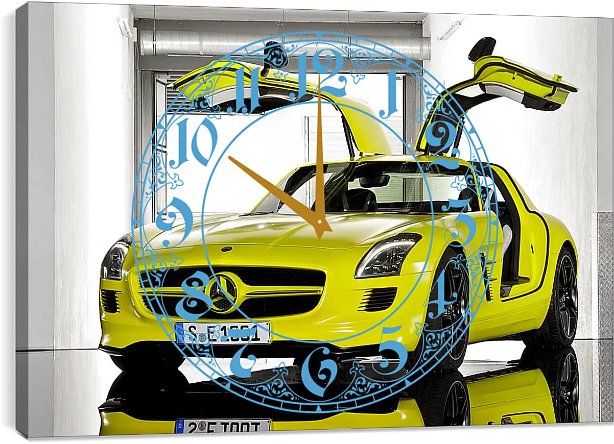 Часы картина - Mercedes SLS AMG