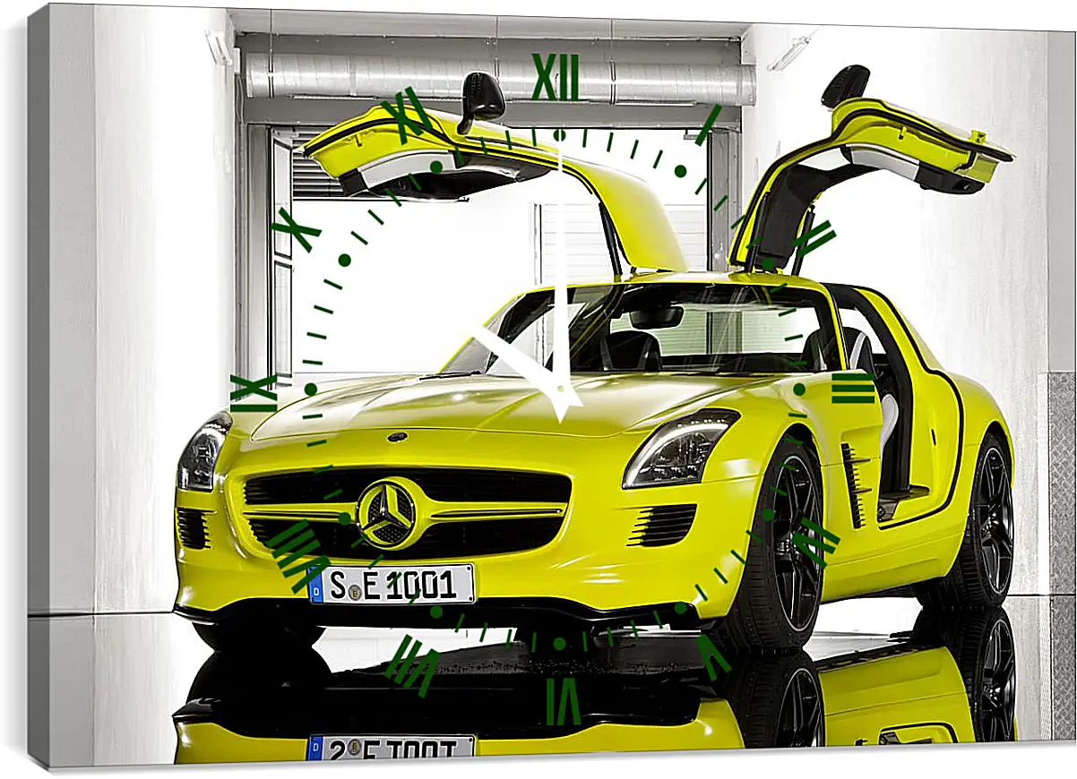 Часы картина - Mercedes SLS AMG