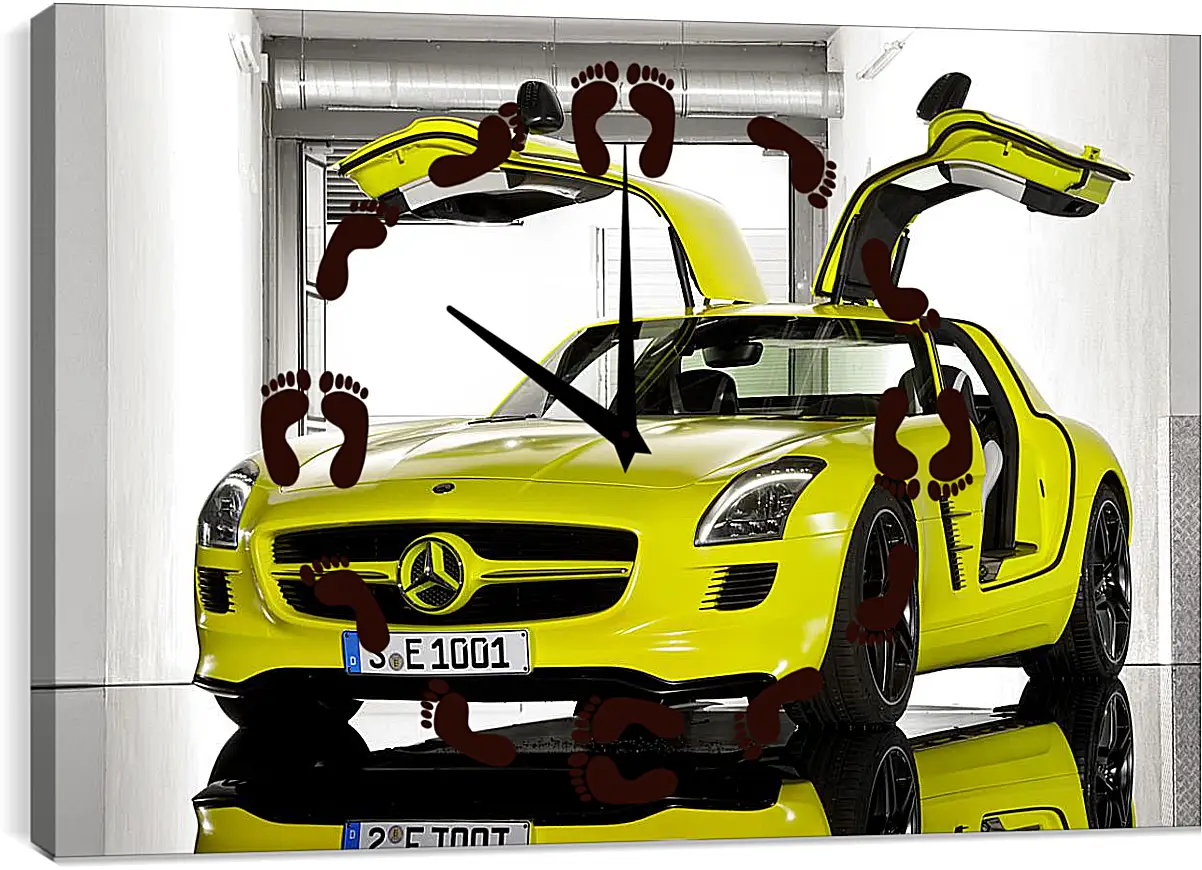 Часы картина - Mercedes SLS AMG