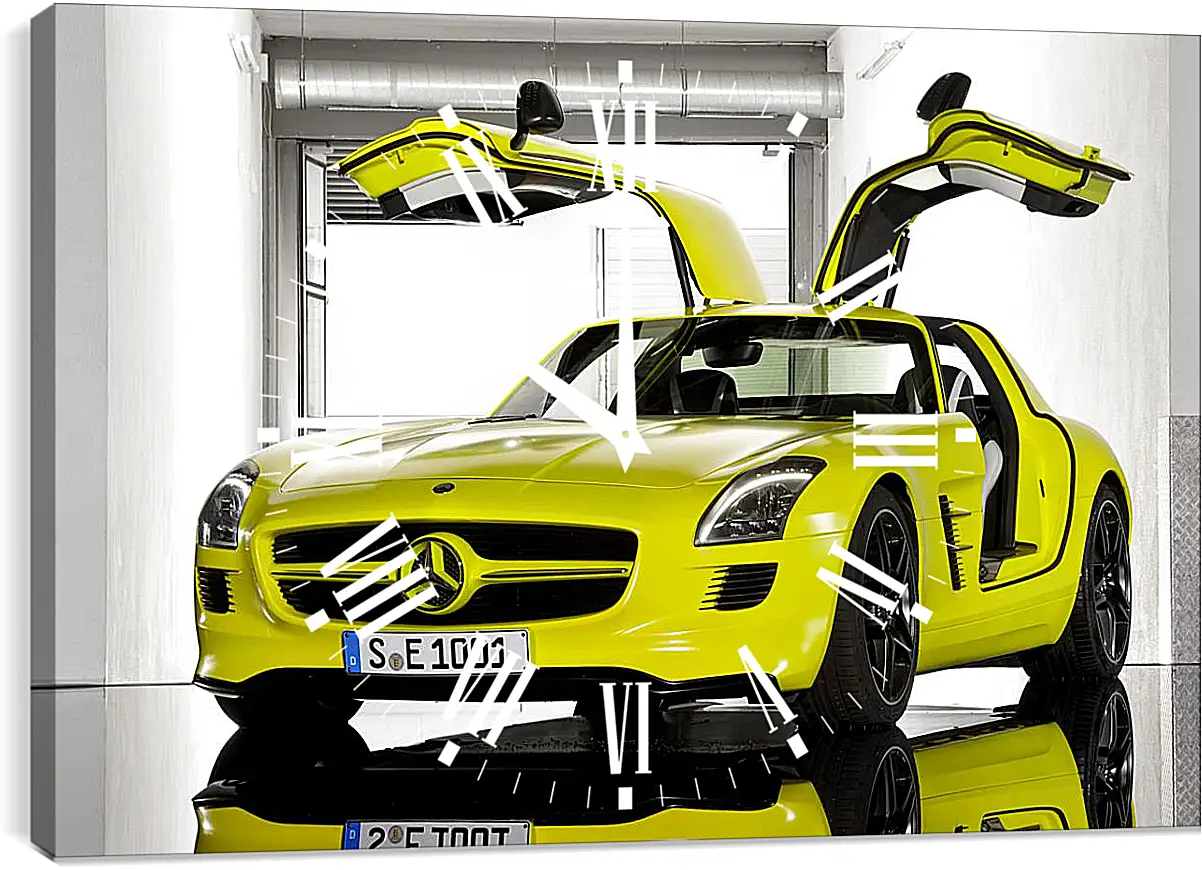 Часы картина - Mercedes SLS AMG