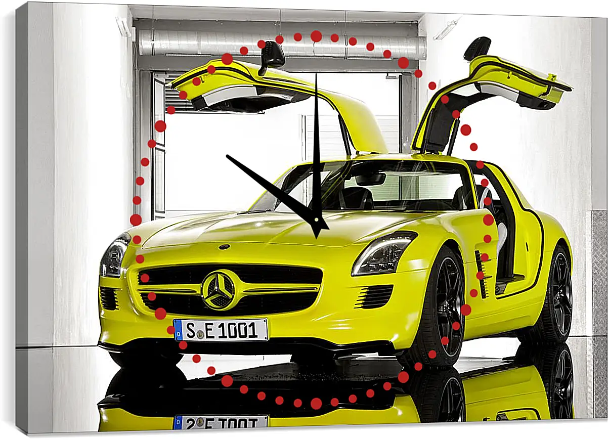 Часы картина - Mercedes SLS AMG