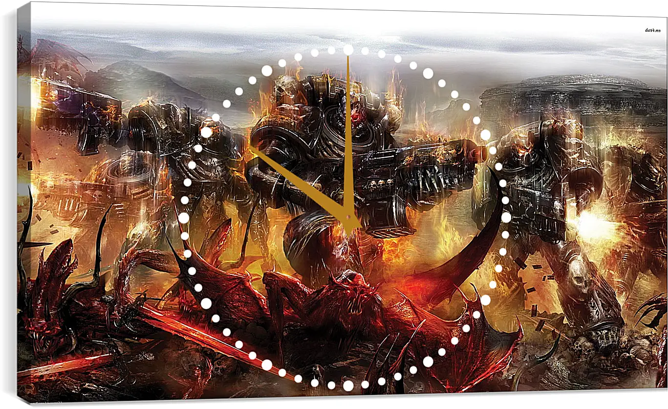 Часы картина - Warhammer
