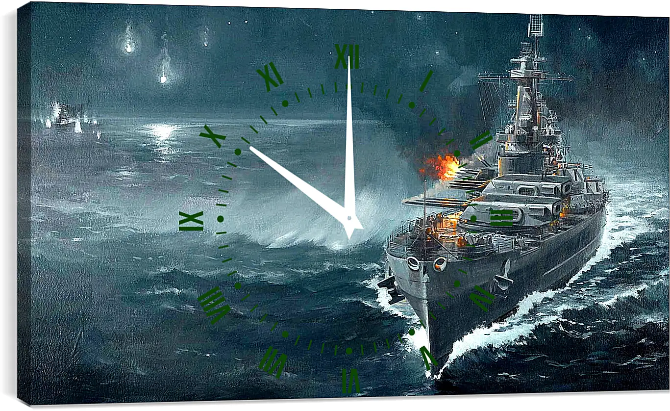 Часы картина - World Of Warships