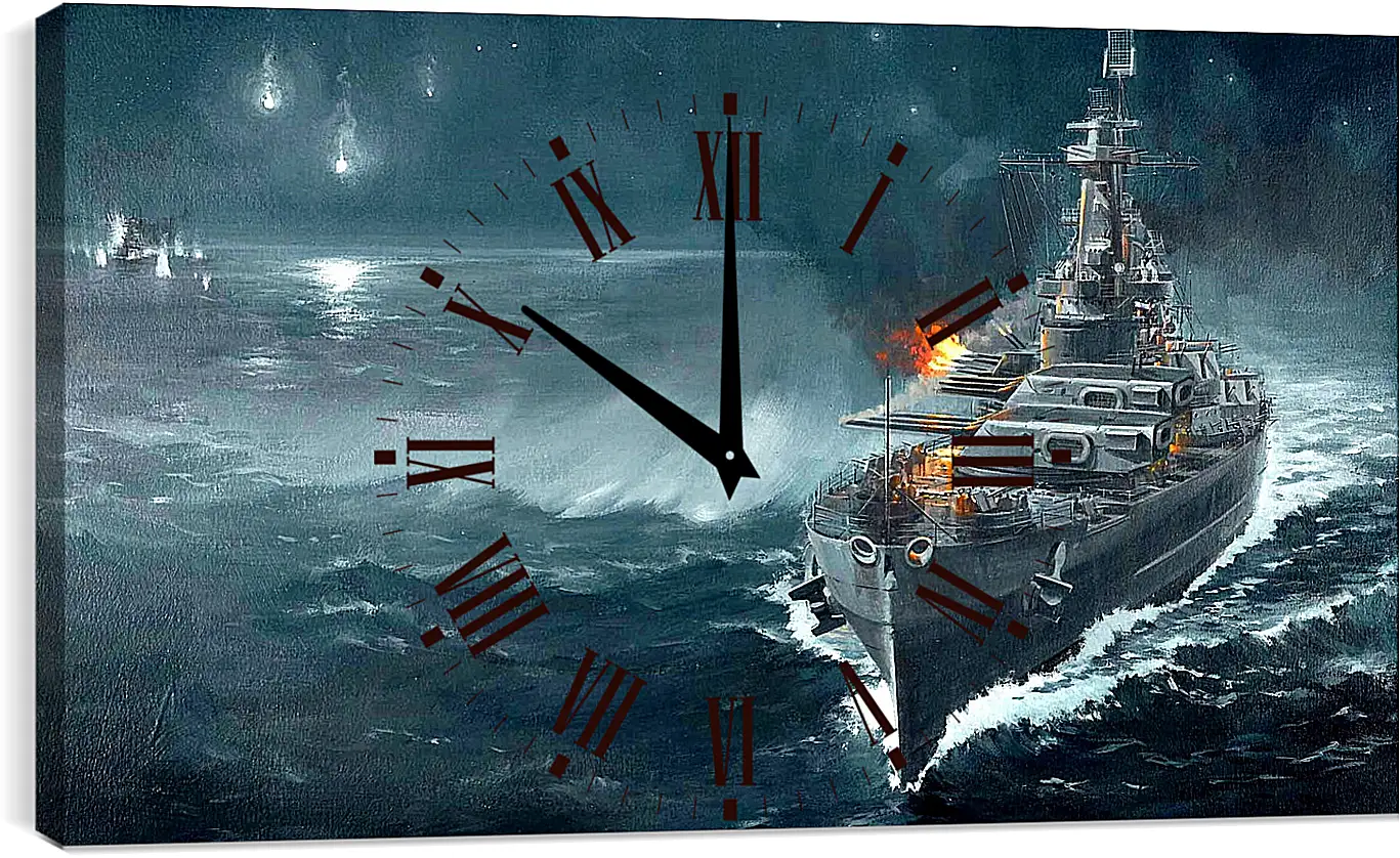 Часы картина - World Of Warships