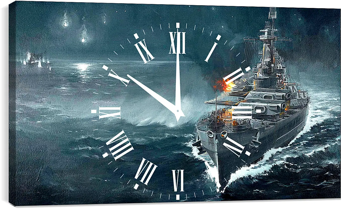 Часы картина - World Of Warships