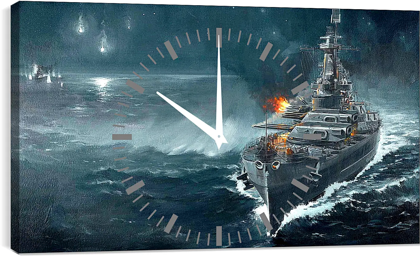 Часы картина - World Of Warships