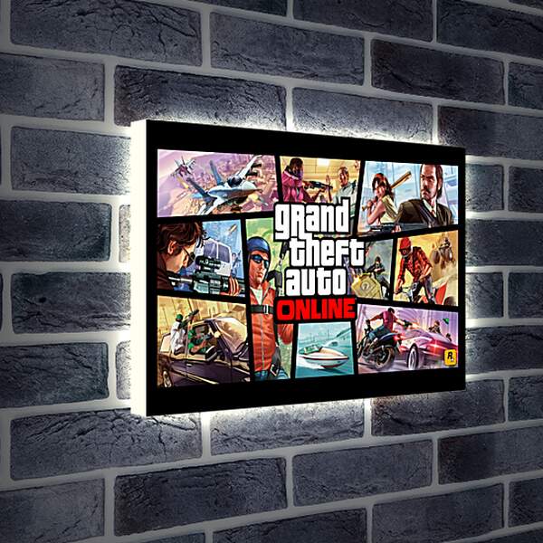 Лайтбокс световая панель - Grand Theft Auto V
