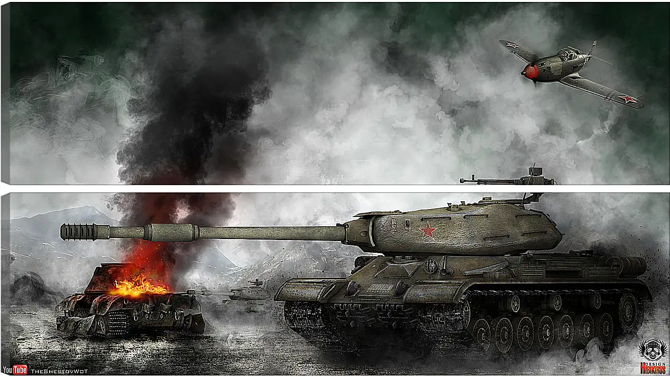 Модульная картина - World Of Tanks