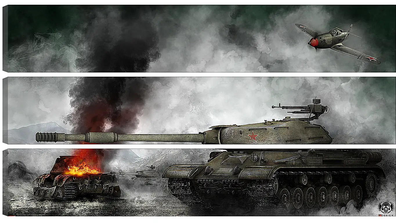 Модульная картина - World Of Tanks