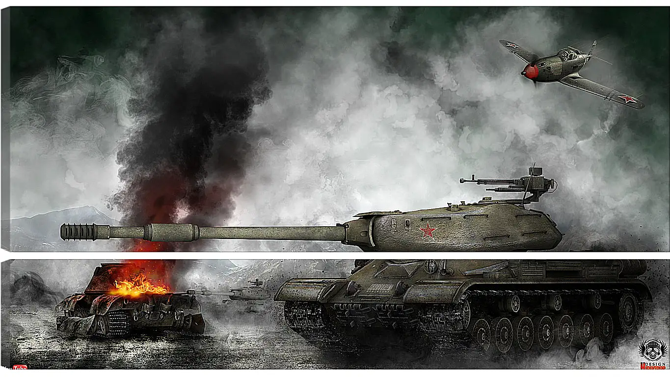 Модульная картина - World Of Tanks