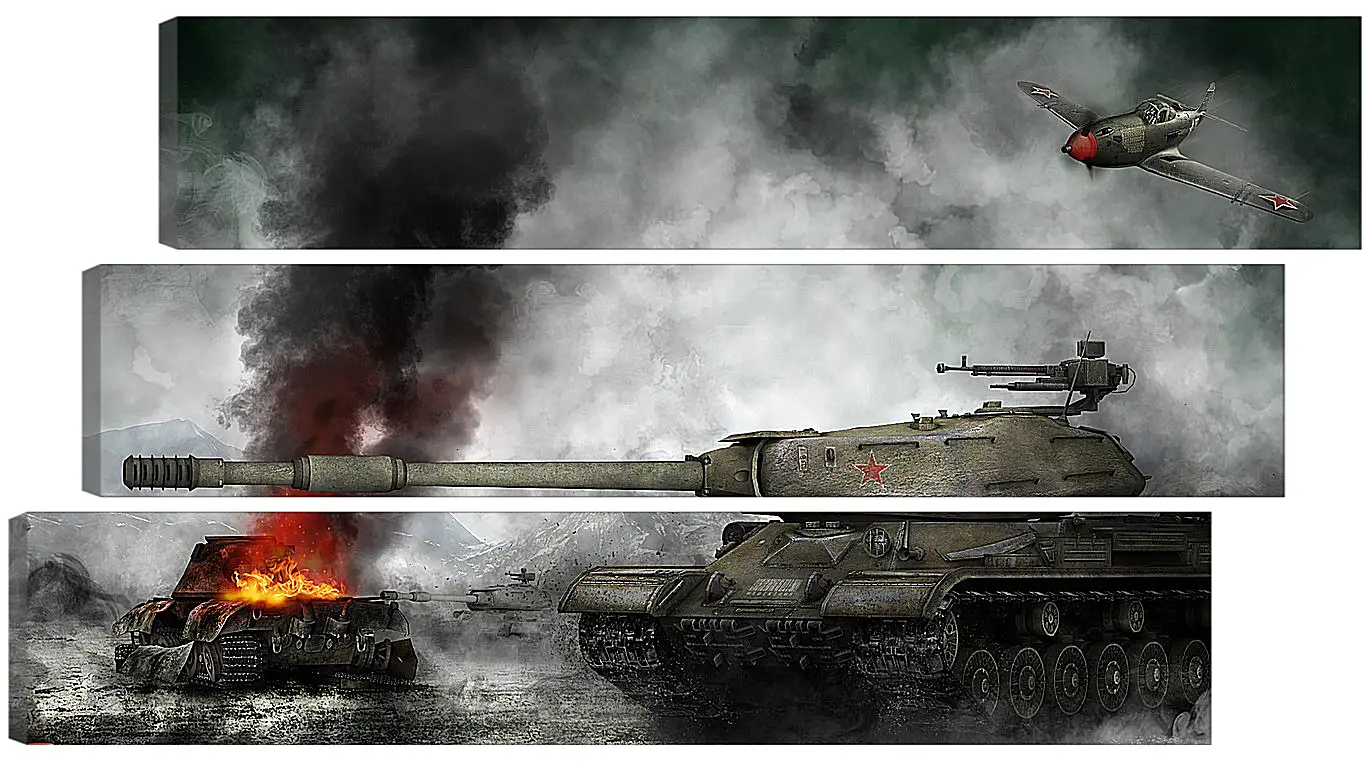 Модульная картина - World Of Tanks