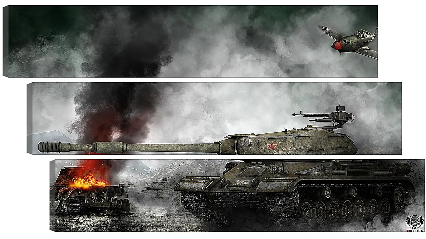 Модульная картина - World Of Tanks