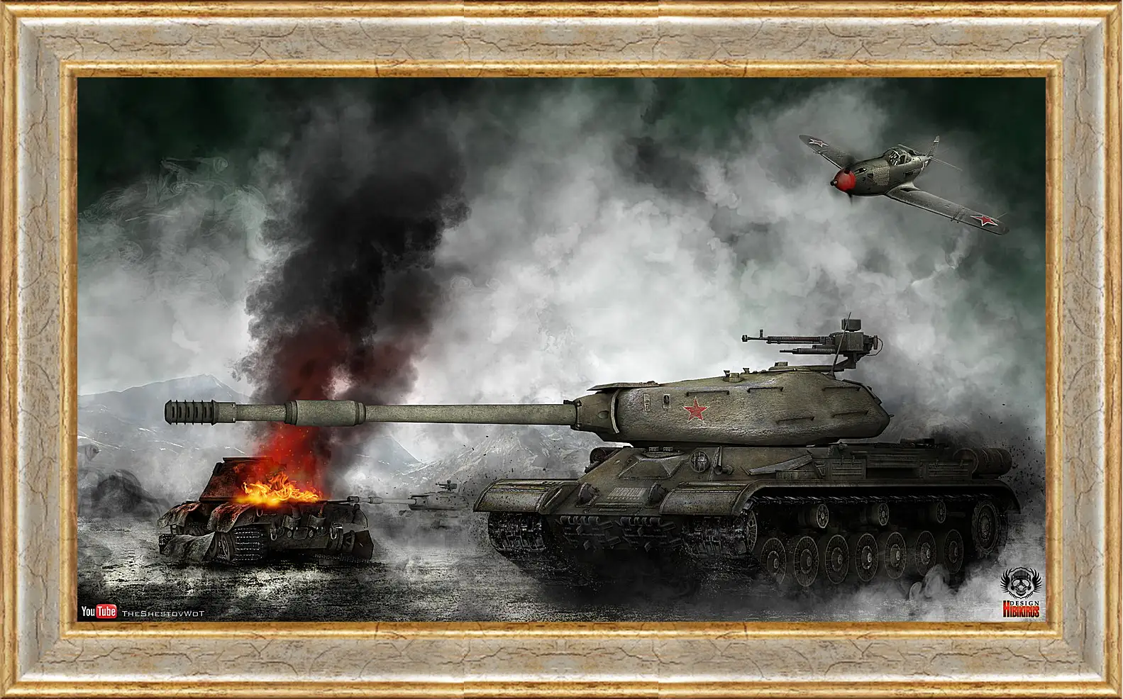 Картина в раме - World Of Tanks