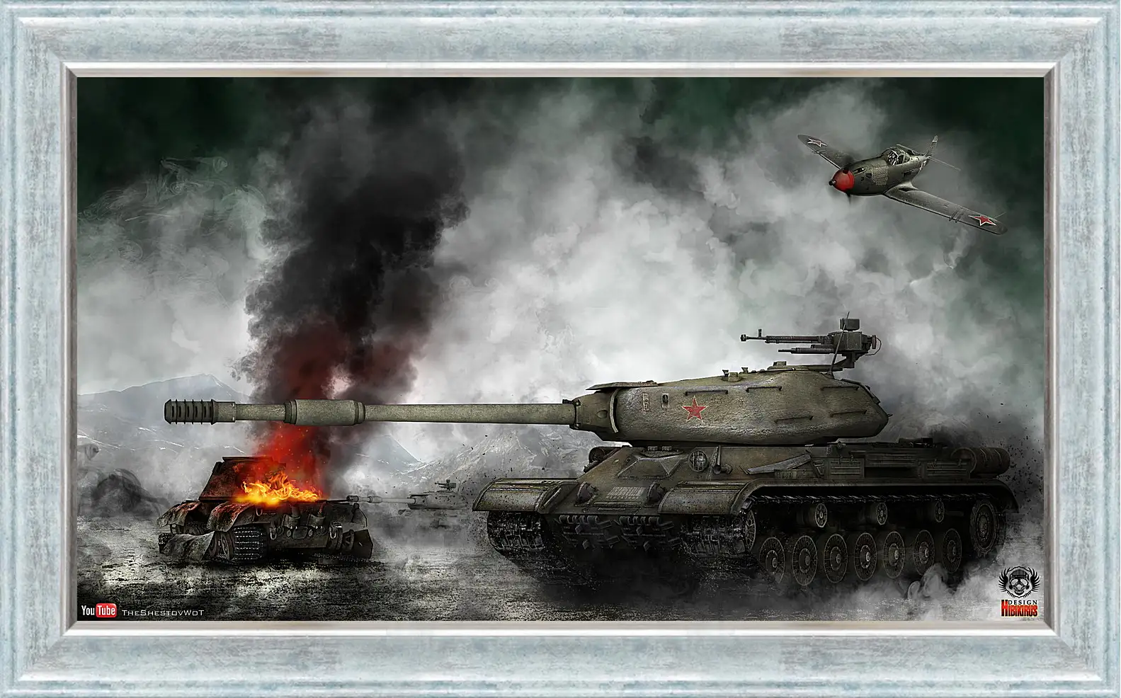 Картина в раме - World Of Tanks