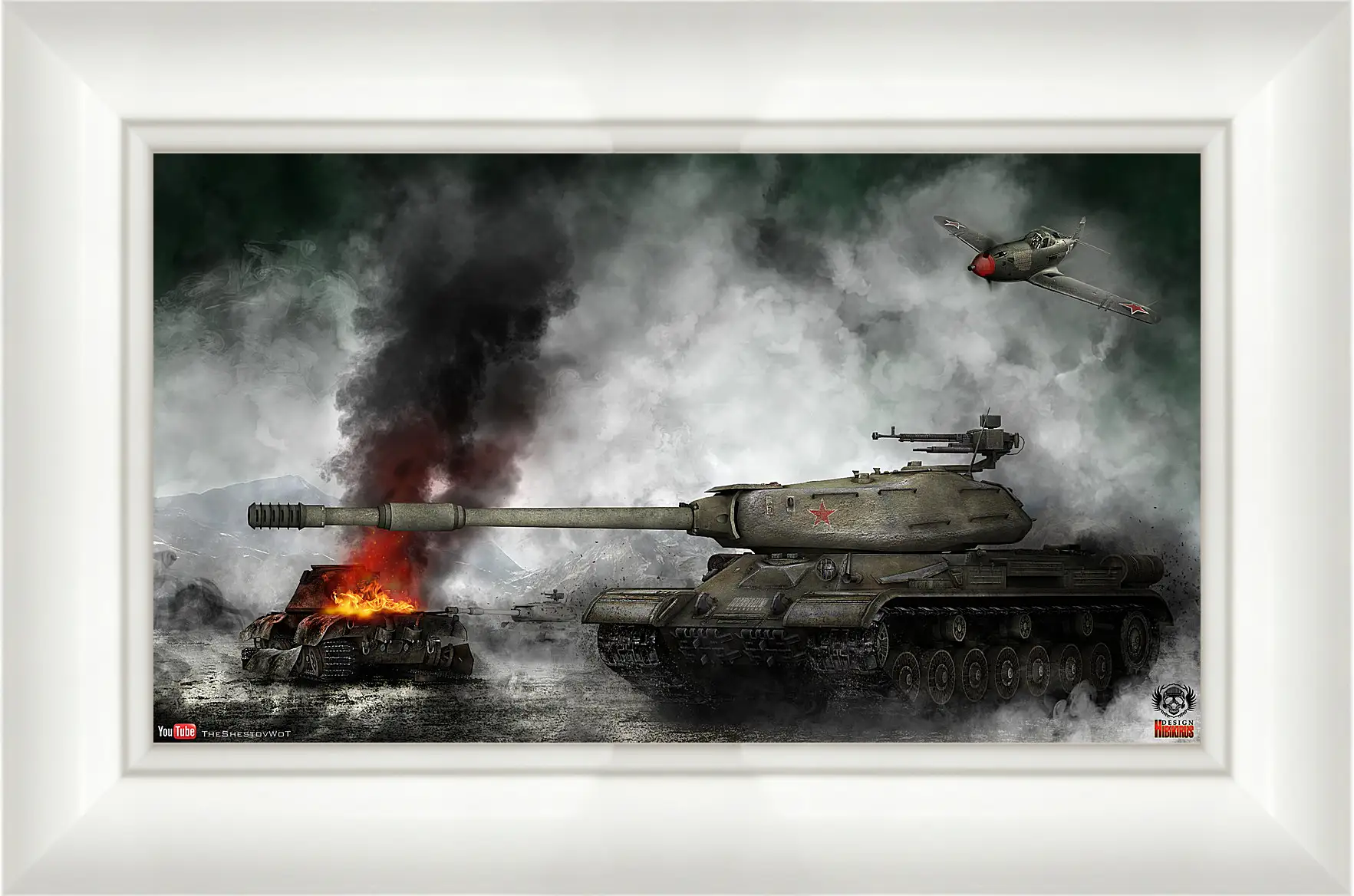 Картина в раме - World Of Tanks