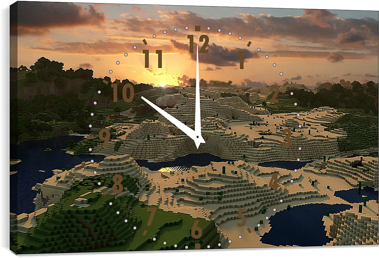 Часы картина - Minecraft