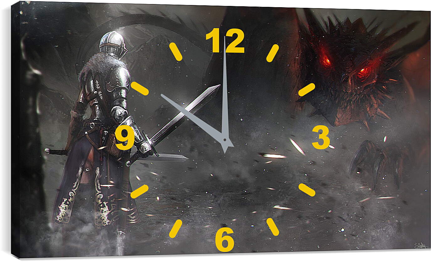Часы картина - Dark Souls II
