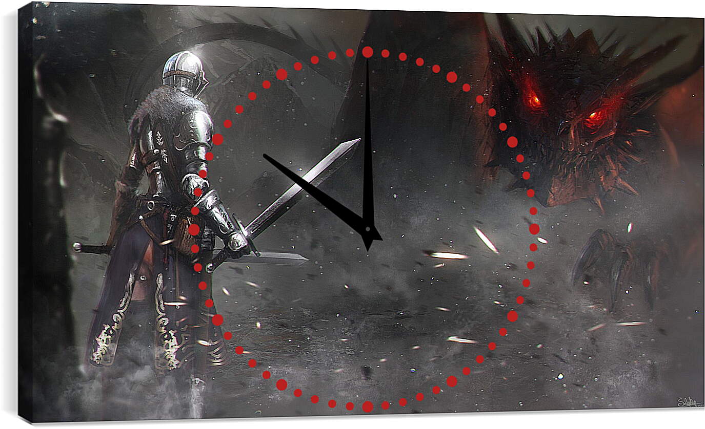 Часы картина - Dark Souls II
