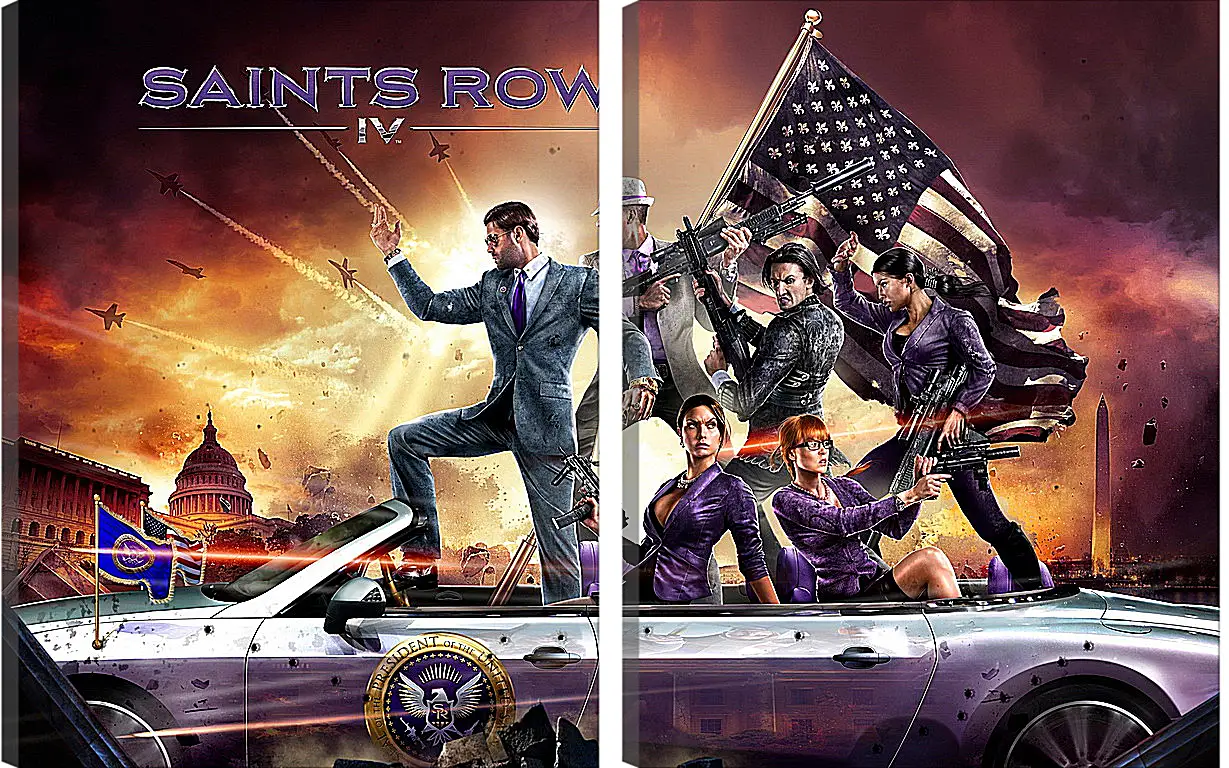 Модульная картина - Saints Row IV
