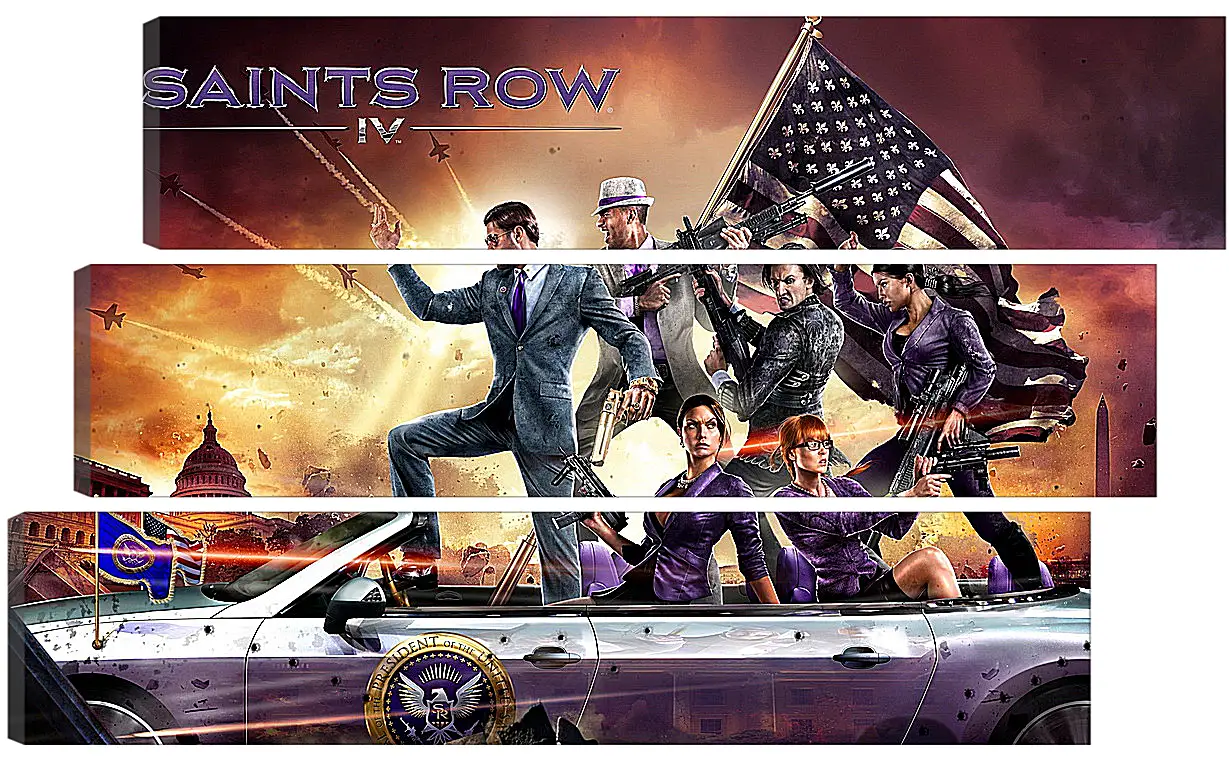 Модульная картина - Saints Row IV
