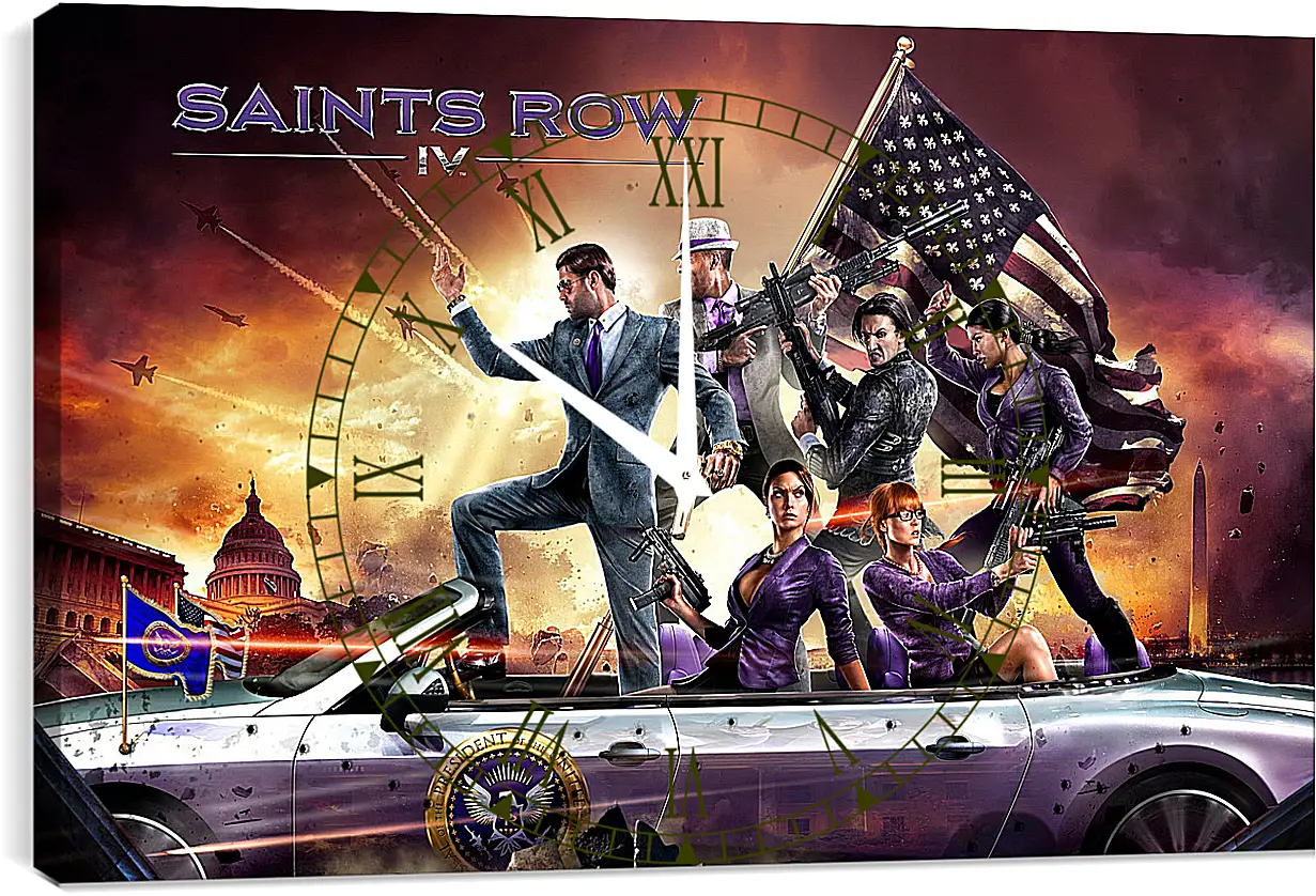 Часы картина - Saints Row IV
