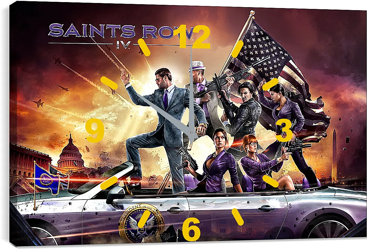 Часы картина - Saints Row IV
