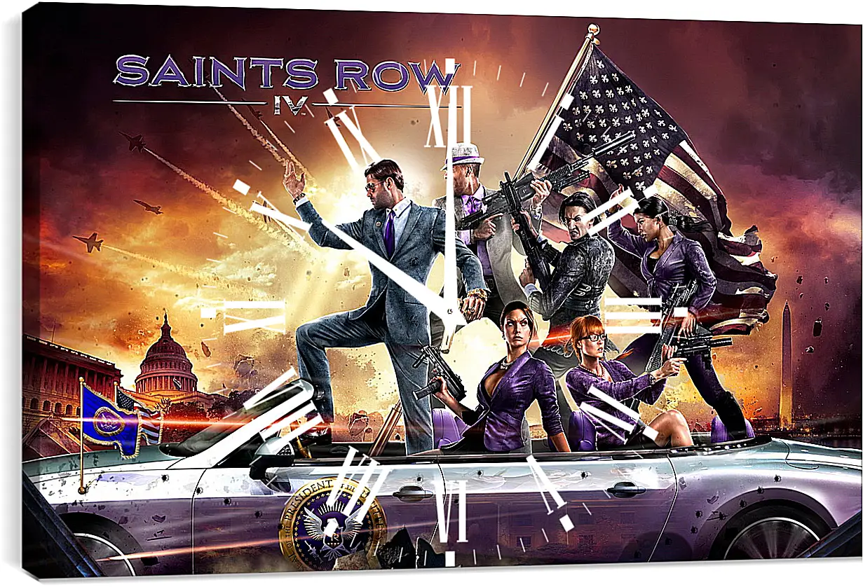 Часы картина - Saints Row IV
