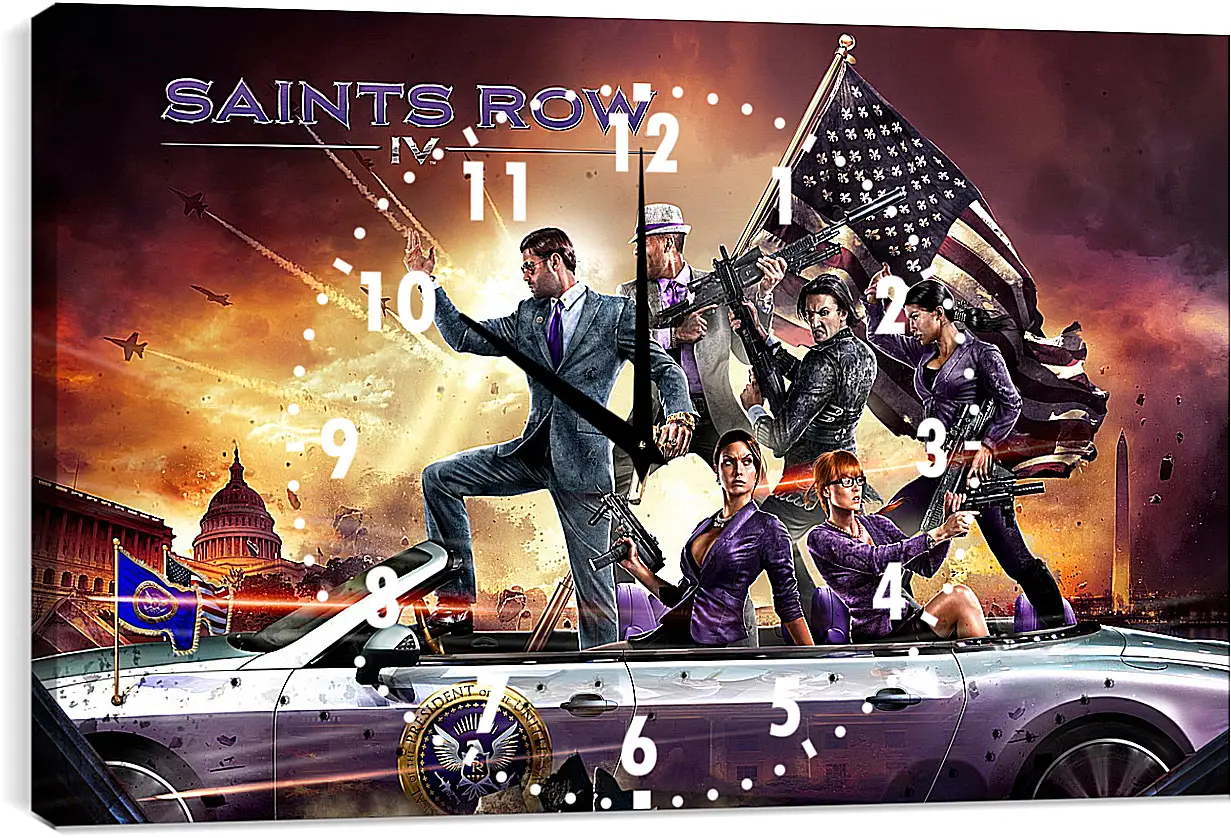 Часы картина - Saints Row IV
