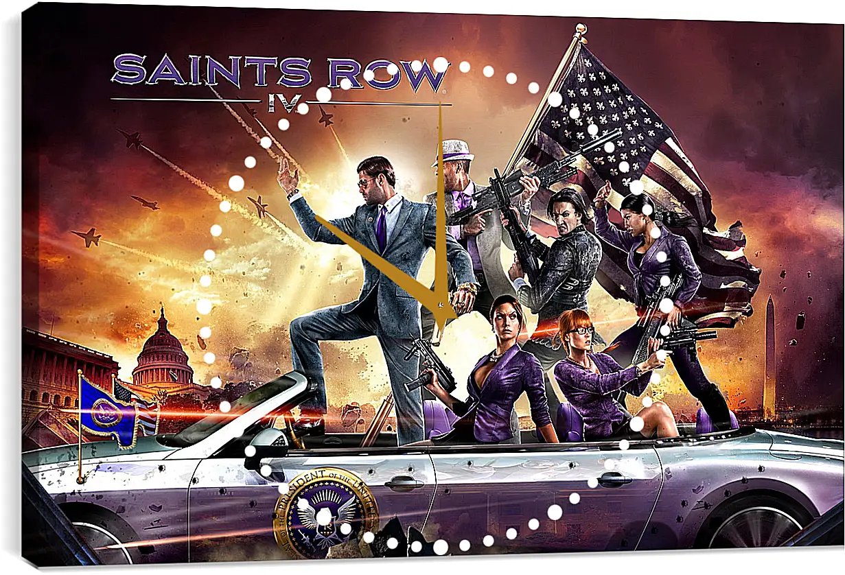 Часы картина - Saints Row IV
