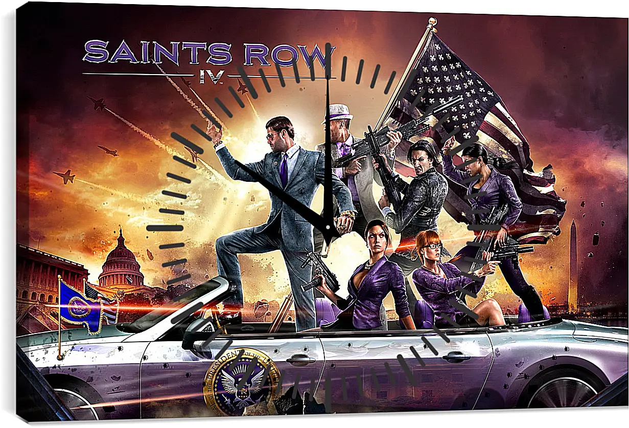 Часы картина - Saints Row IV
