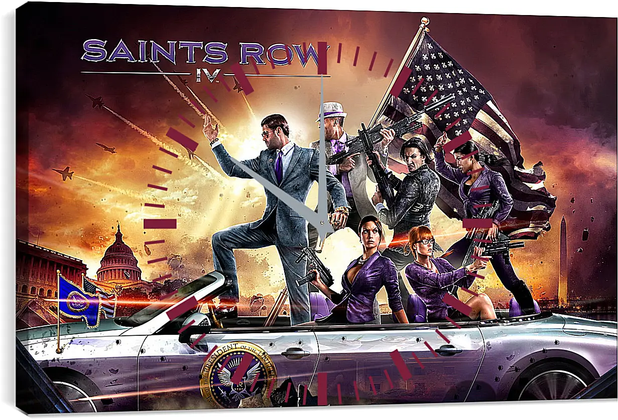 Часы картина - Saints Row IV
