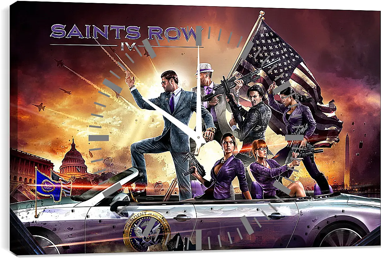 Часы картина - Saints Row IV
