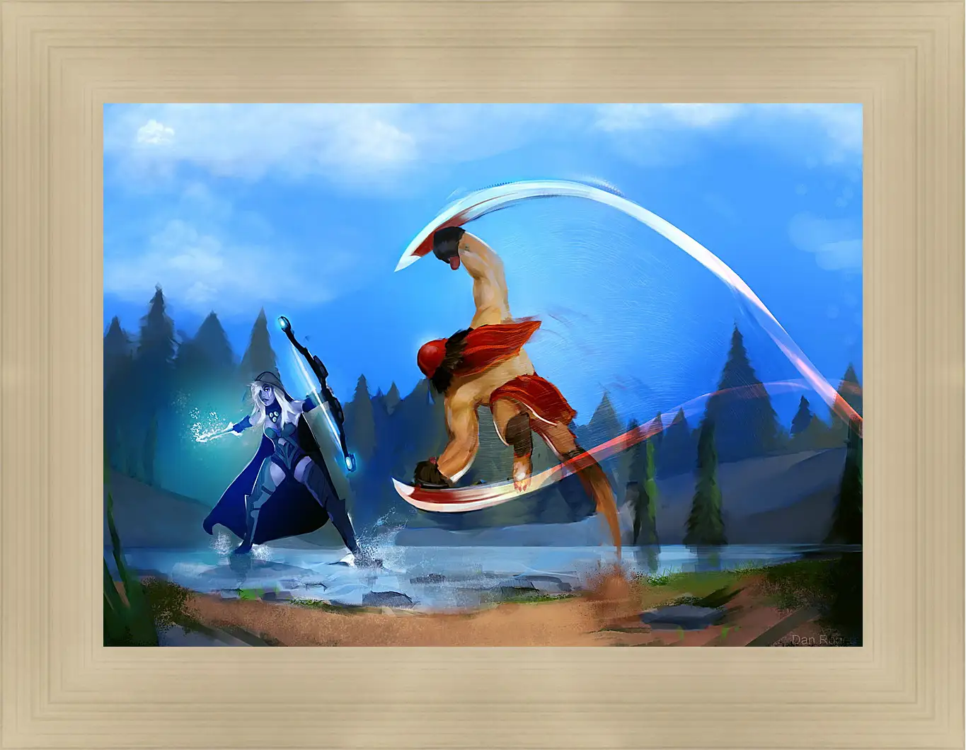 Картина в раме - DotA 2