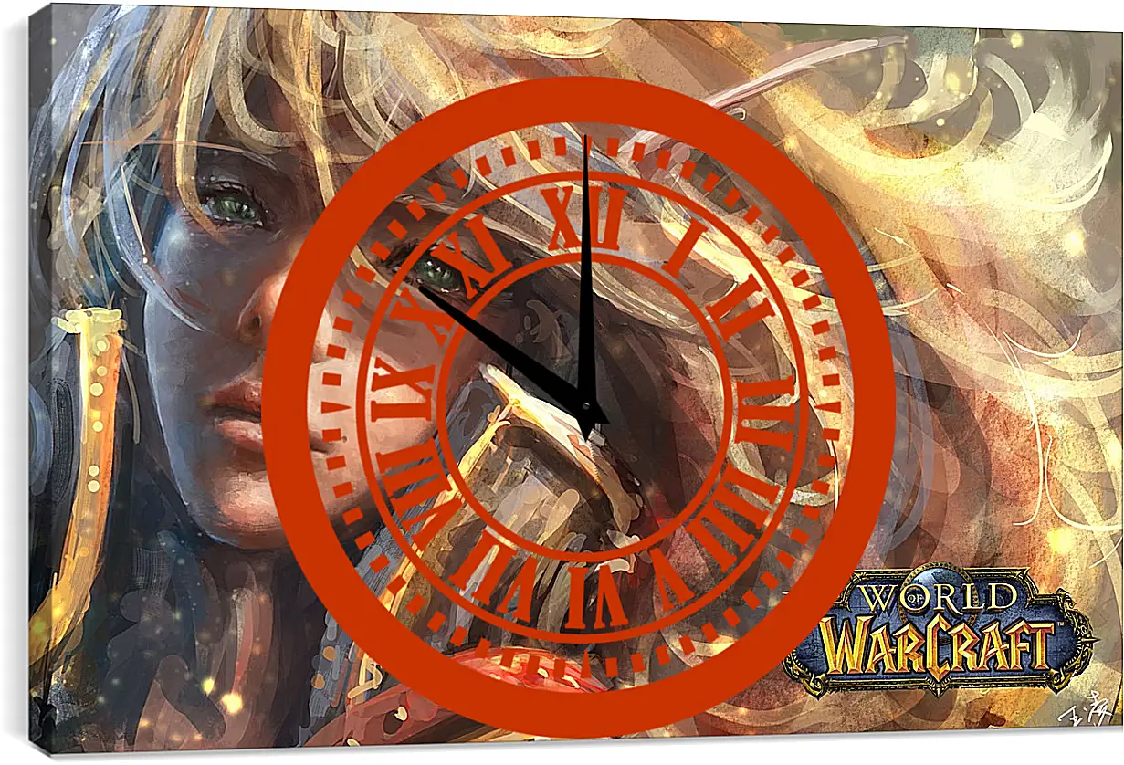 Часы картина - World Of Warcraft