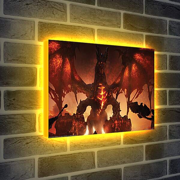 Лайтбокс световая панель - World Of Warcraft: Cataclysm