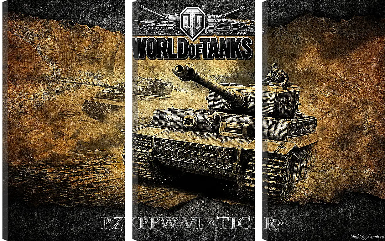 Модульная картина - World Of Tanks