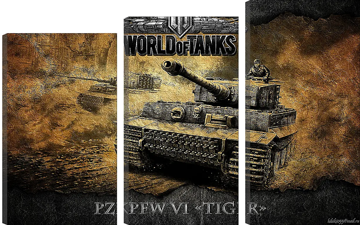 Модульная картина - World Of Tanks